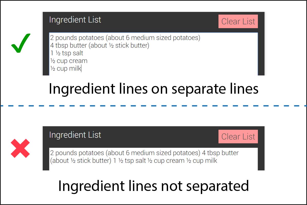 Ingredient line image